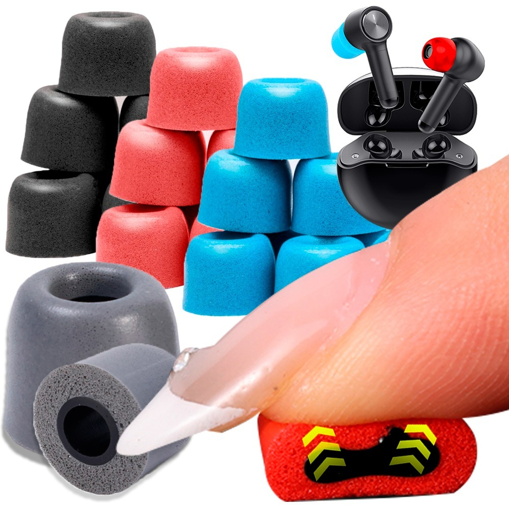 Earphone Foam Tip - 6-1 пара мягких амбушюр из пены